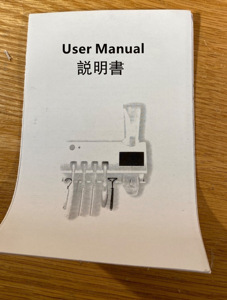 New Multi Function Toothbrush Sterilizer 4 Toothbrush Holder White Wall Holder