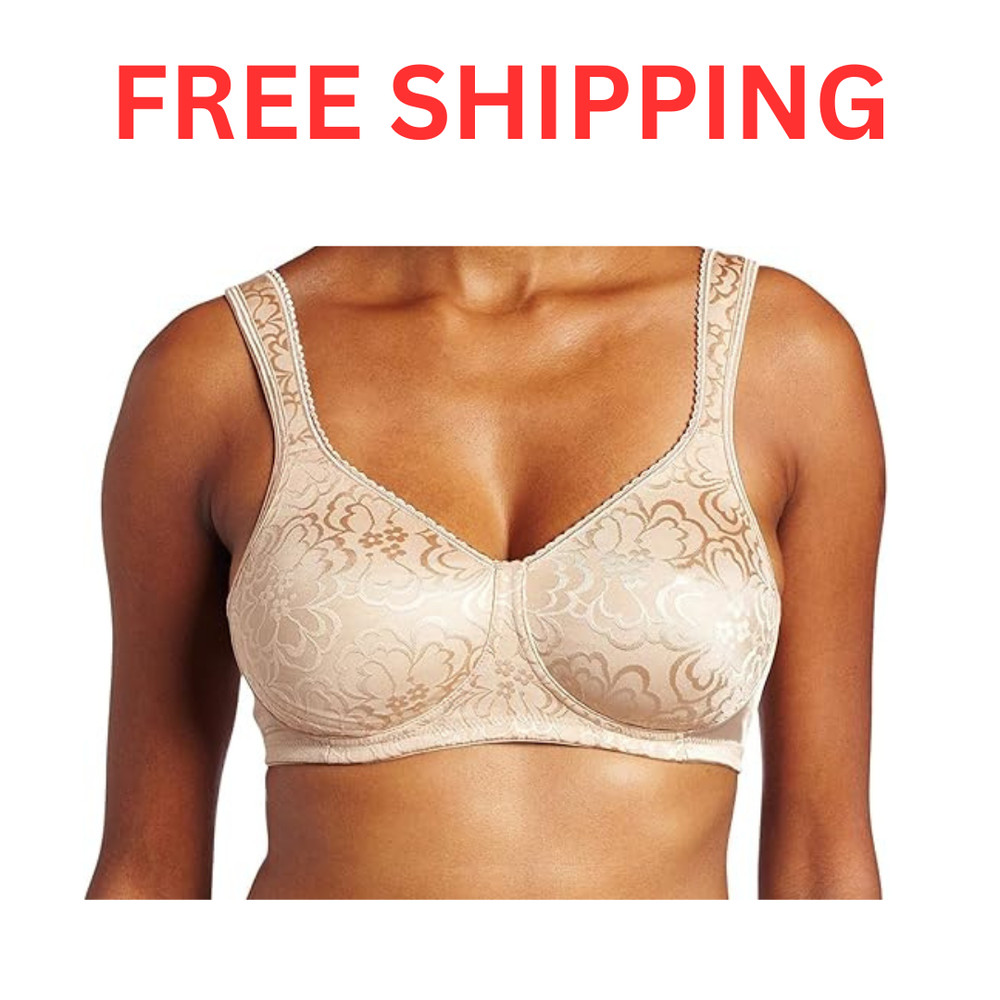 Playtex Women's Wireless Bra, 18-Hour Ultimate Lift Wireless Full-Coverage Bra