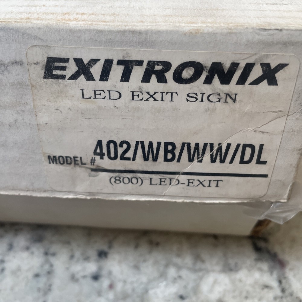 EXITRONIX 402/WB/WW/DL DIE CAST EXIT LIGHT