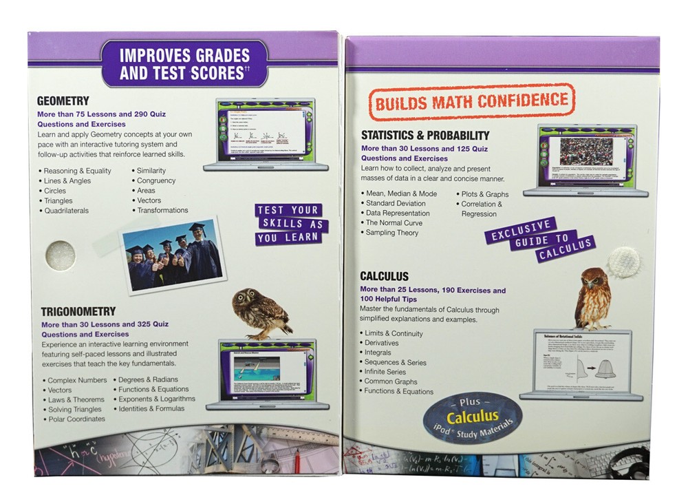 Math Advantage: Study Skills Math Curriculum DVD Homeschool Grades 6-12, Age 11+