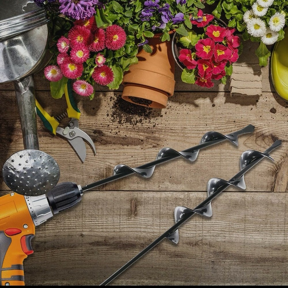 1.7" x15" Earth Auger Spiral Drill Bit