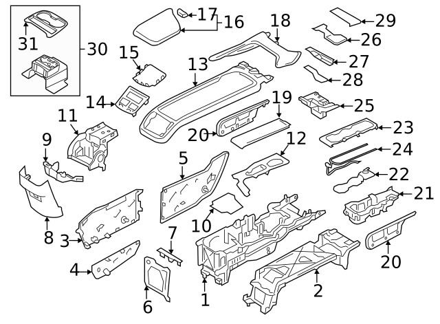 Genuine Volvo Automatic Transmission Shift Cover Plate 32206866