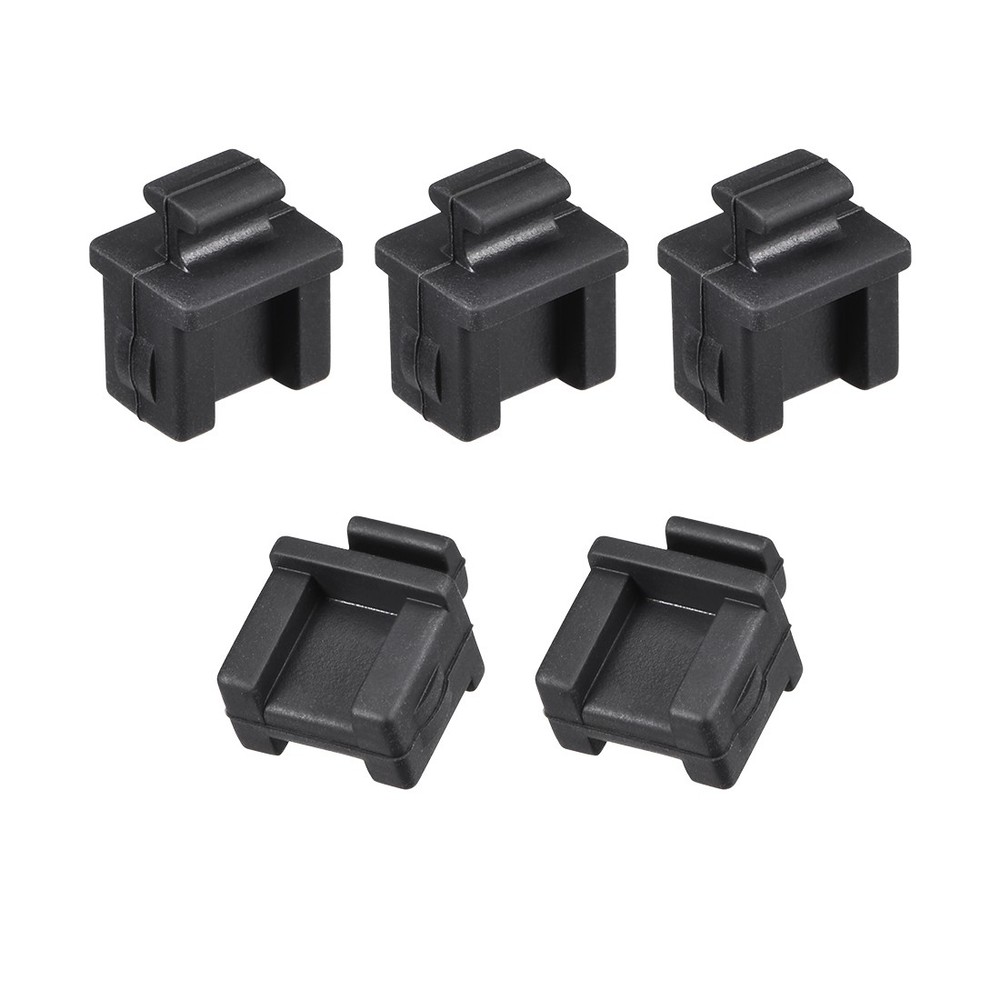 5Pcs Silicone SFP Anti-Dust Stopper Cap Cover Black
