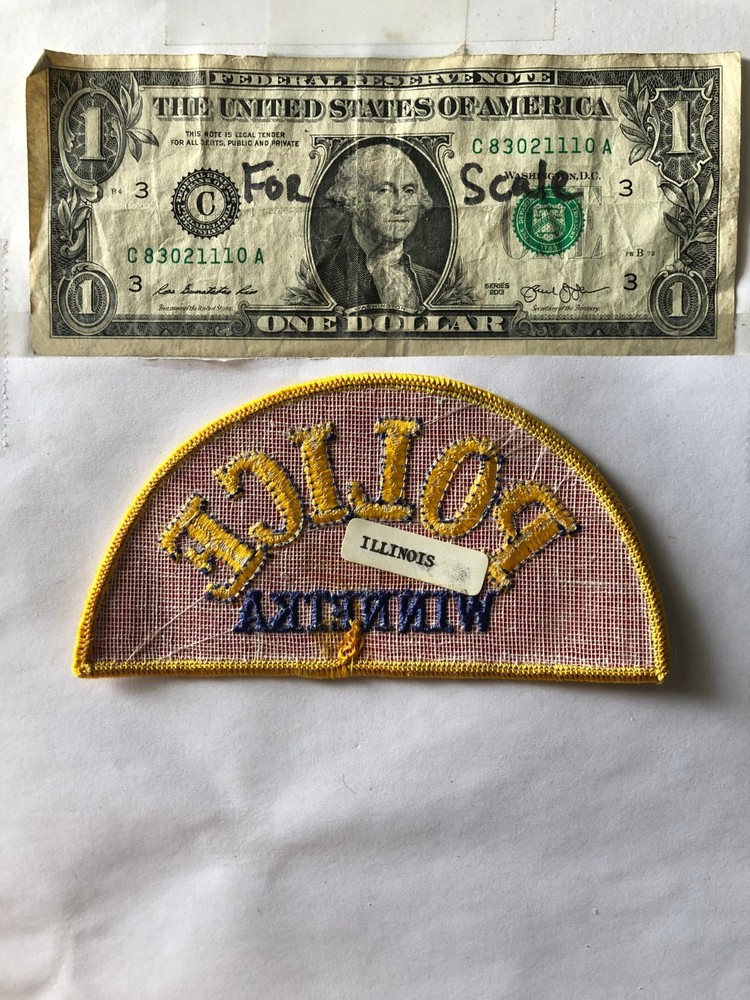 Winnetka Illinois Police Patch Un-sewn great condition