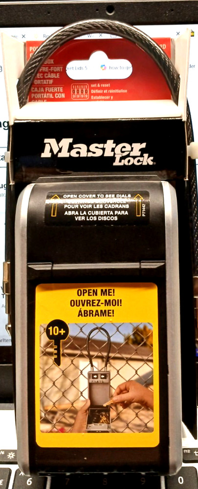 Master Lock Portable Cable Lock Box 5482D/NEW