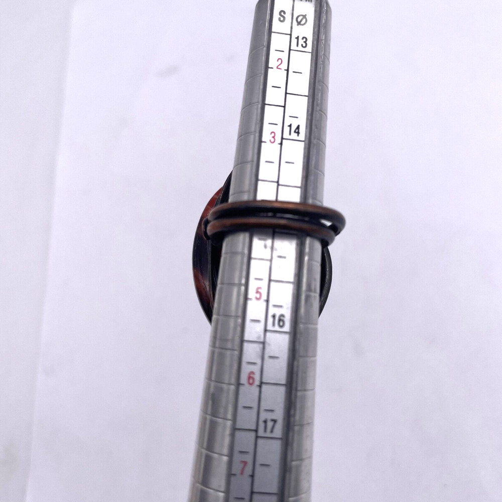 Wire Wrap Oval Shape Gemstone Ring Size 4