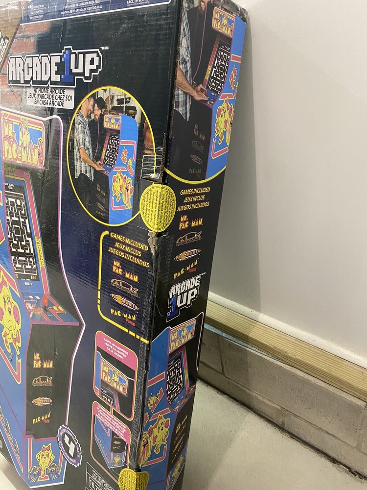 🕹️Arcade1up Ms. Pac-Man Arcade Machine With (4) Video Games + Riser🕹️