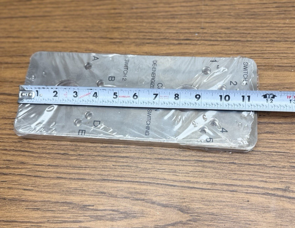 Lot Of 20, Rectangle Front Panel Face Plate Cover, Caution Two Switch