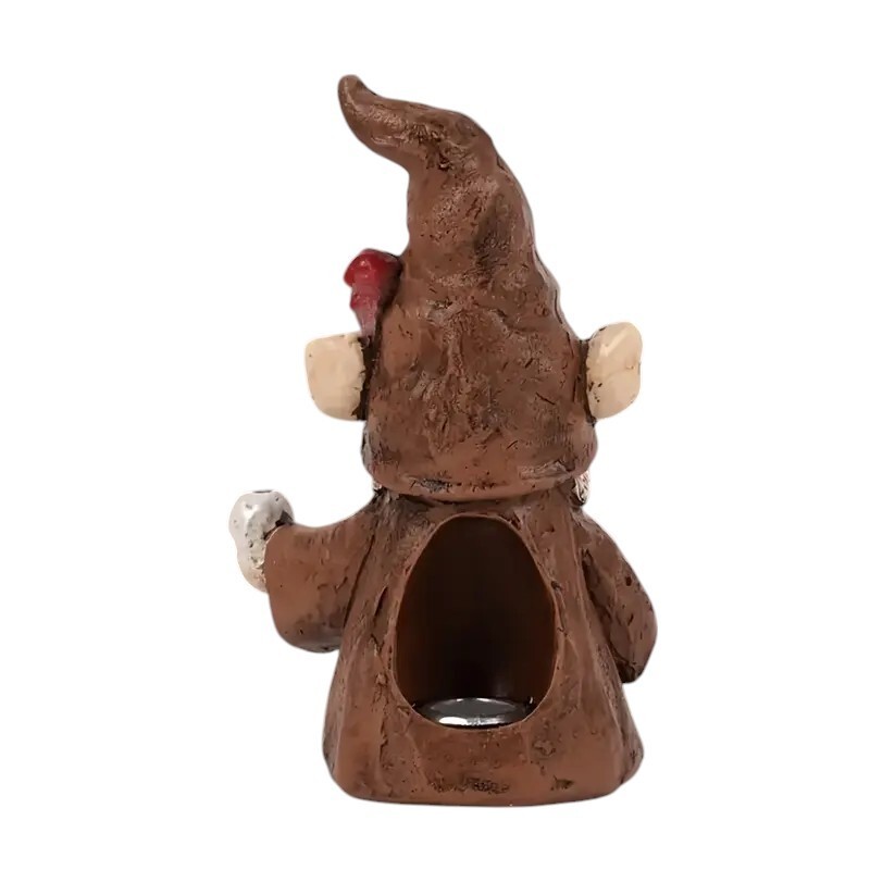Whimsical Resin Gnome Incense Burner - New