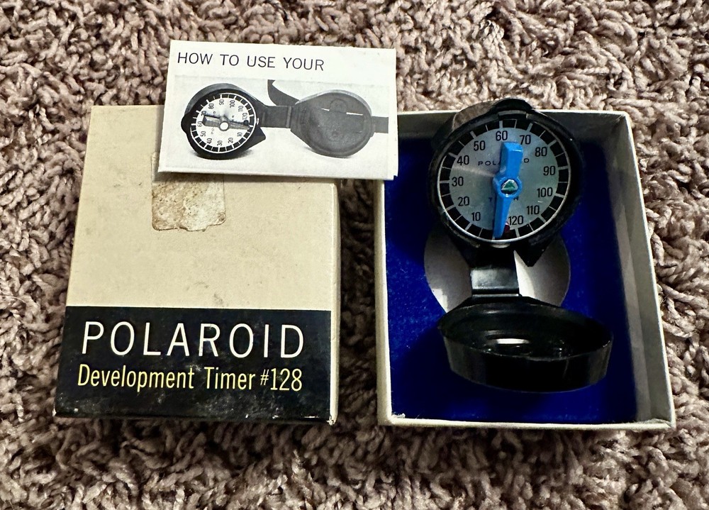 Polaroid Original Genuine Vintage Development Timer Model 128 In Box
