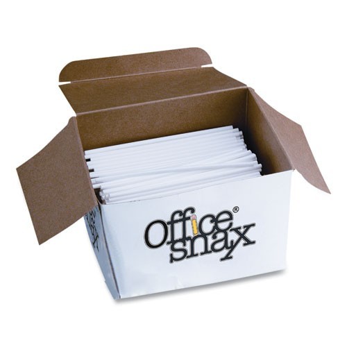 Office Snax Plastic Stir Sticks, 5", White, 1,000/Box, 2 Boxes/Pack