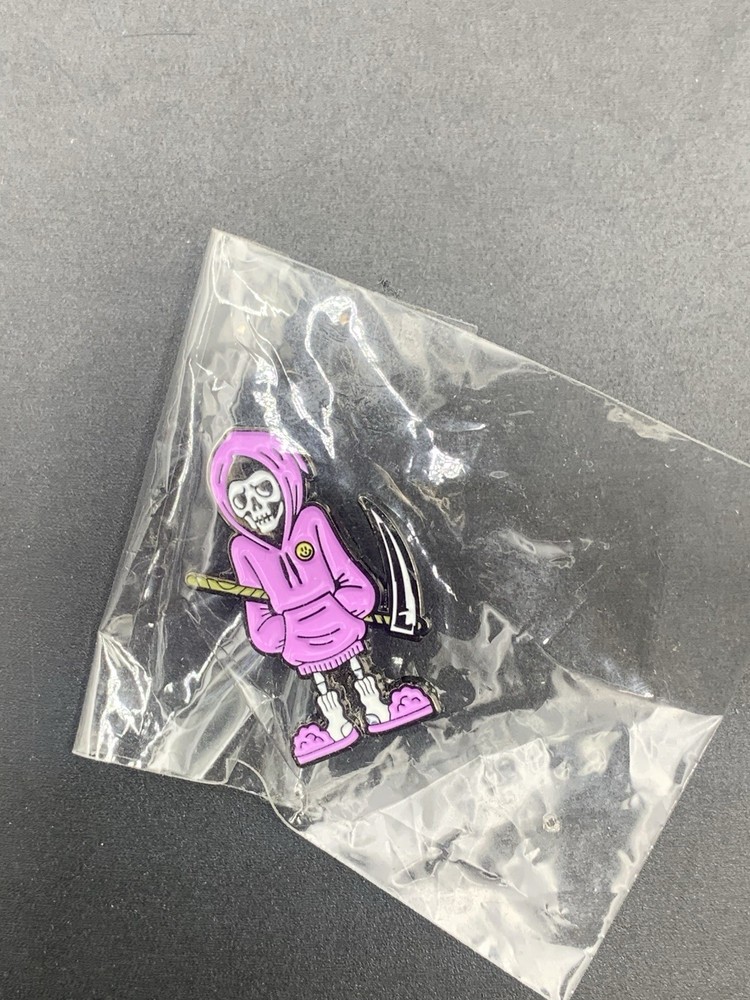 Cute Grim Reaper Enamel Pin Gothic Horror