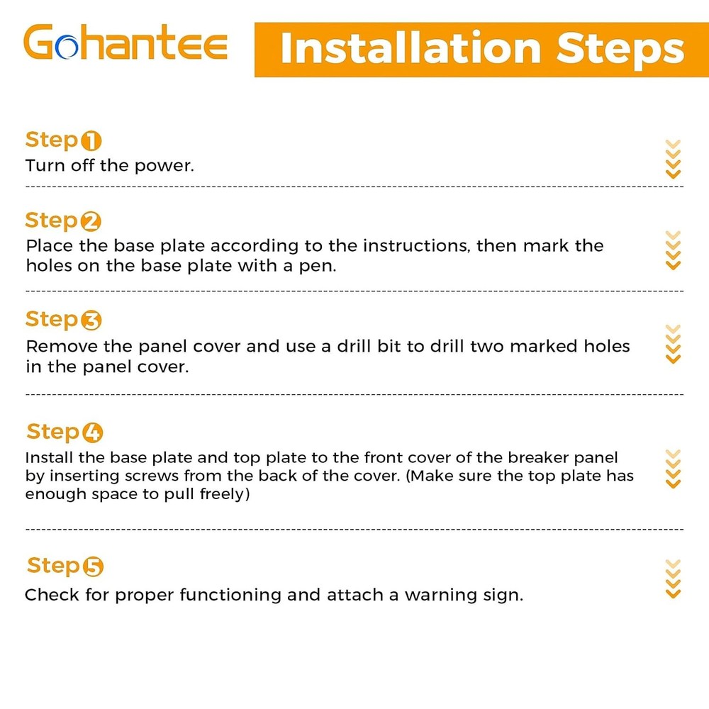Gohantee Generator Interlock Kit, Main Breaker Interlock Kit Compatible with Sie