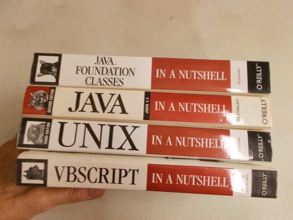 4 O'REILLY IN A NUTSHELL JAVA 1.1 FOUNDATION CALSSES UNIX VBSCRIPT TRADE PB
