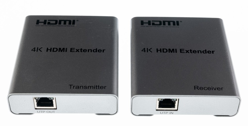 4k HDMI Extender via Ethernet Cat5e UTP Transmitter & Receiver Bundle No Cords