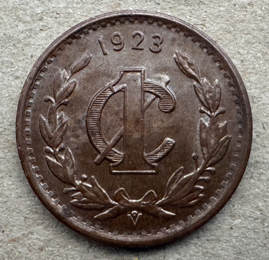 Mexico, 1 Centavo, 1923, KM#415, Uncirculated