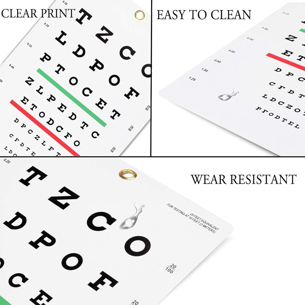 Snellen Eye Chart for Vision Test Wall Chart Display