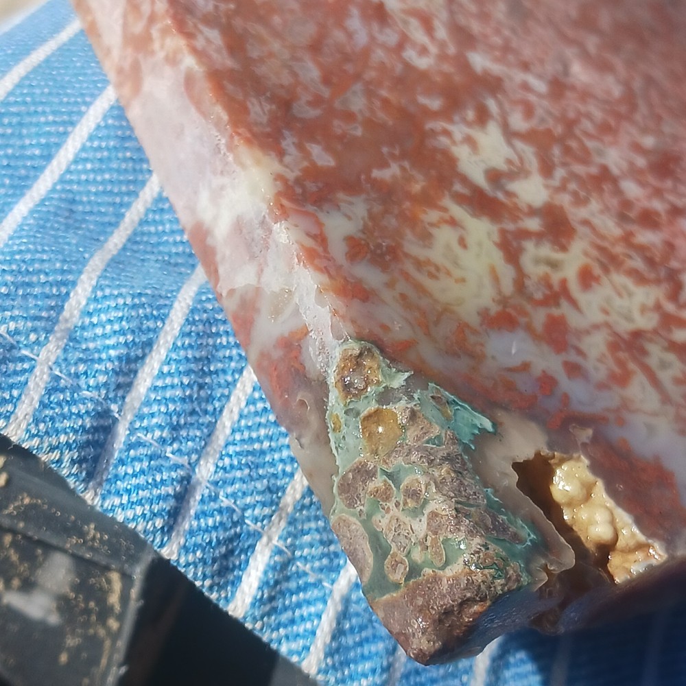 BIG Moss Agate Slab Ready For Lapidary