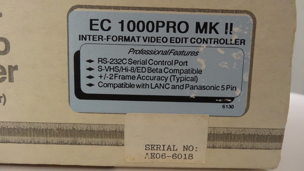 Future Video FutureVideo Video Editing Controller EC 1000PR0 MKII