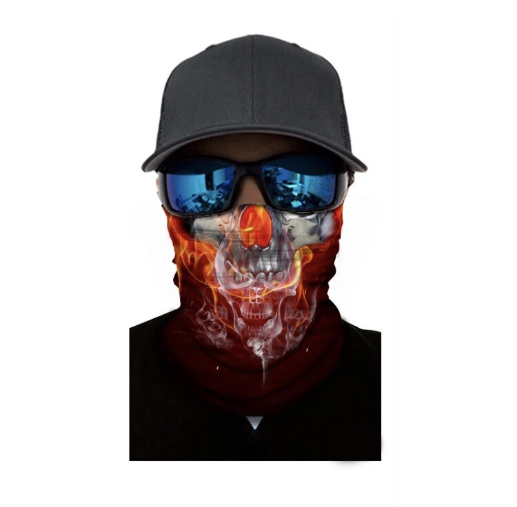 Microfiber Custom neck gaiter with filter