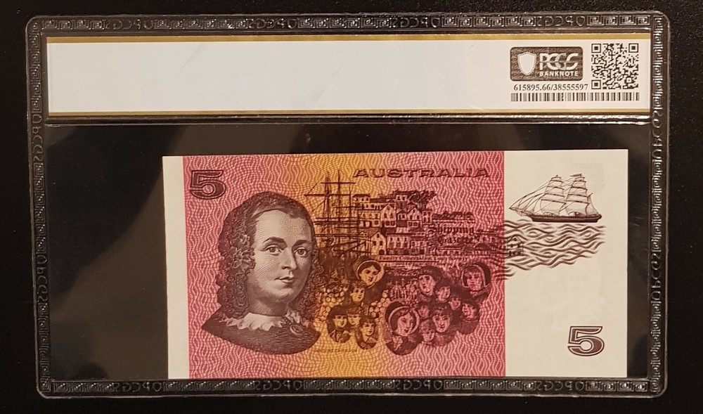 1983 Johnston/Stone $5 Five Dollar Notes Pair Consecutive Numbers PCGS66 R208