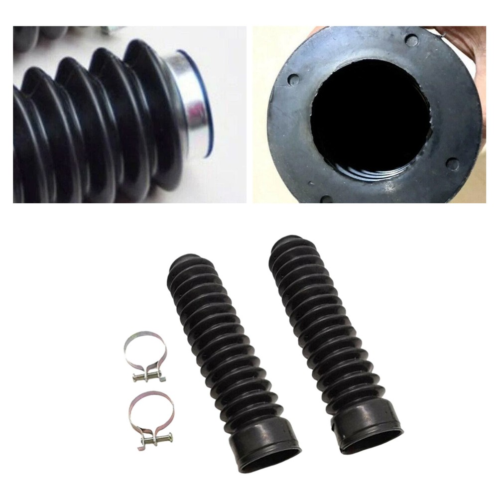 2PCS 35mm Motorcycle Fork Rubber Gaiter Boots Front Fork Shock Absorber CoverEU0