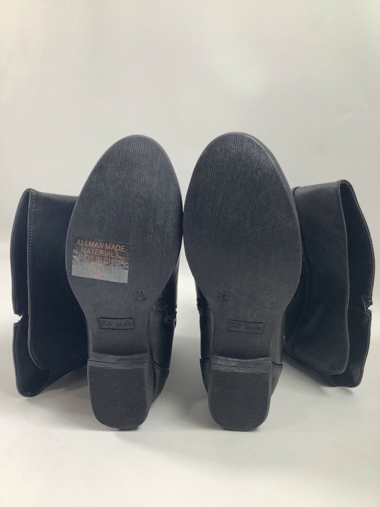 Women’s Top Moda Black Coco-20 Zip/Strap Boots NEW! NIB