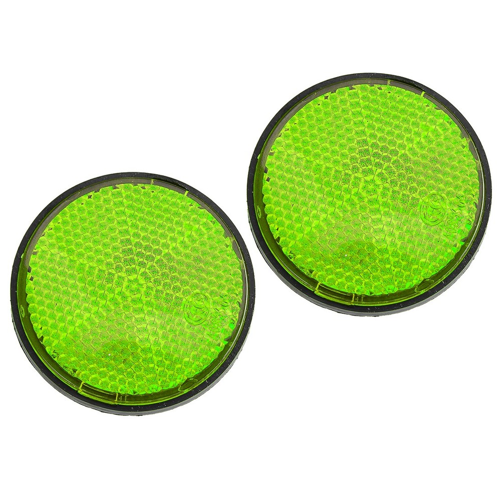 2pcs Universal Motorcycle Round Front Fork Reflectors top