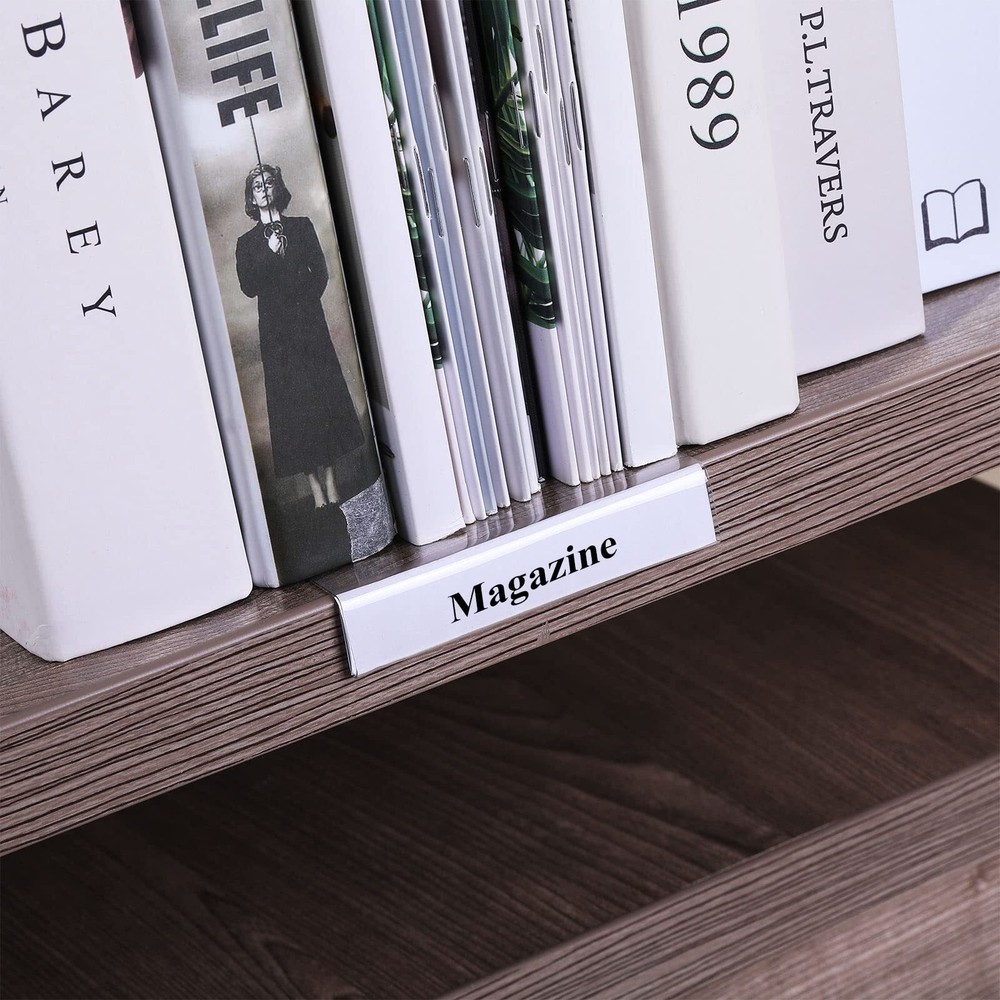 15 Pcs Moveable Shelf Label Holders Library Markers for Classroom Office Library