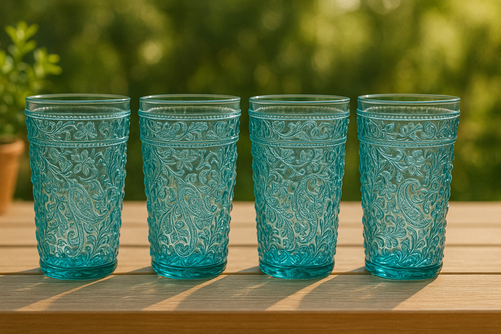 Acrylic Pasiley drinking wares