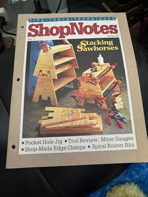 ShopNotes Magazine Volume 7 Issue 42 Stacking Sawhorses!