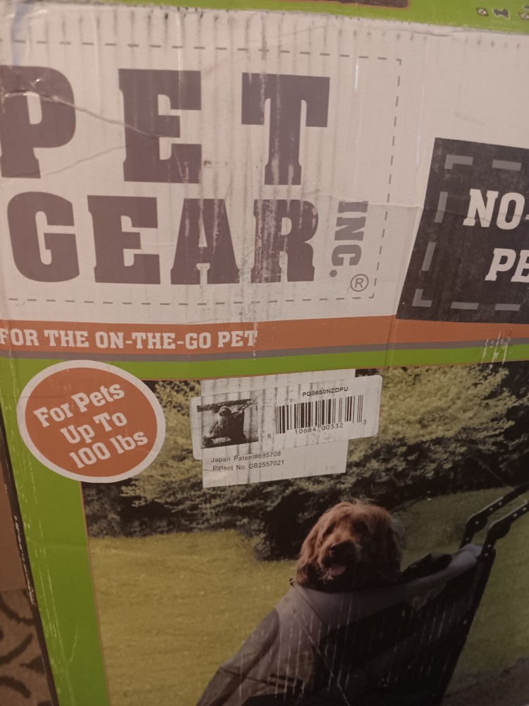 Pet Gear NO-Zip Excursion 4-Wheel Stroller Dual Entry Push Button