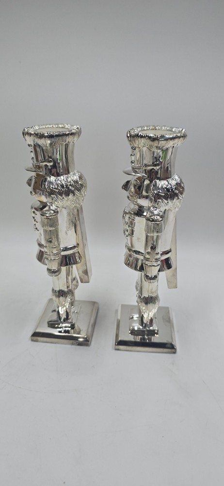 International Silver Co. Nutcracker Candlesticks 7 5/8"