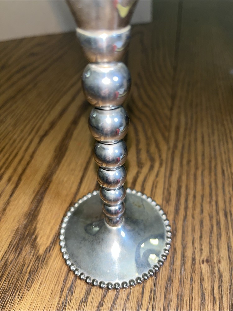 Silver-Plated Godinger Goblet with Twisted Stem Design