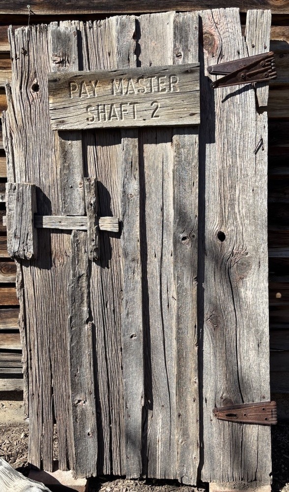 Antique Pine Miner Adit Door