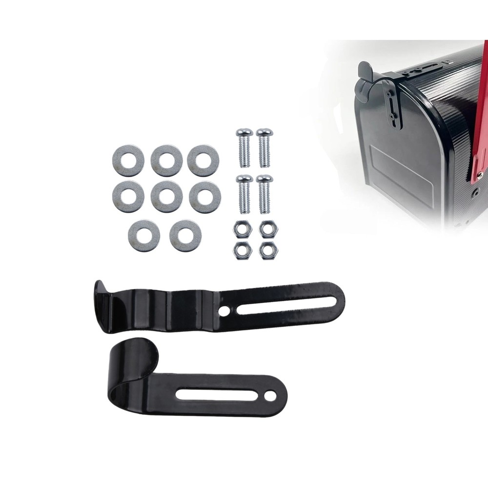 Mailbox Door Latch Handle Repair Replacement Set with Mounting Hardware Kit