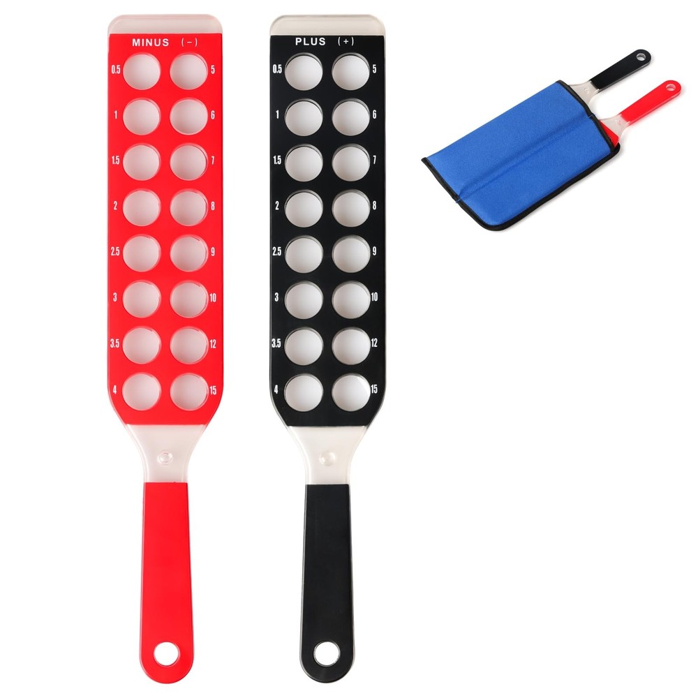 Professional Refraction Testing Set - 2 Bars 32 Spherical Lenses Ophthalmic E...