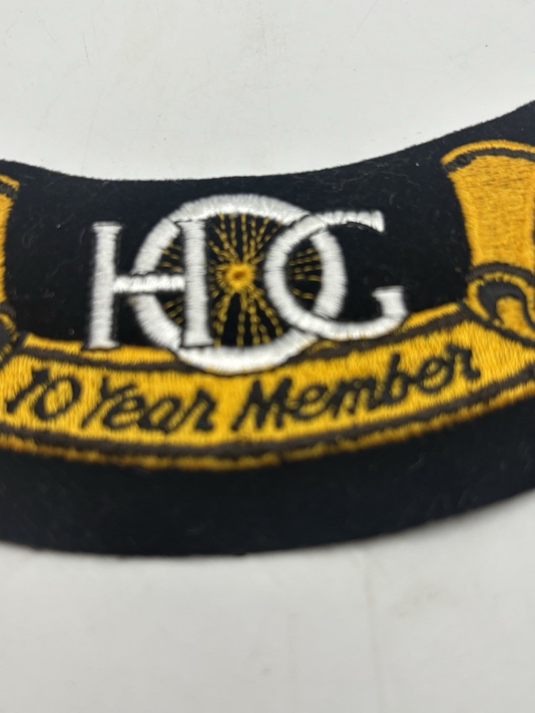 Harley Davidson Owners Group HOG 10 Year Member Embroidered Patch