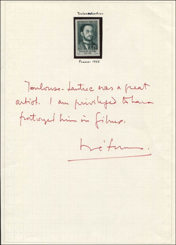 JOSE FERRER - AUTOGRAPH STATEMENT SIGNED 1955