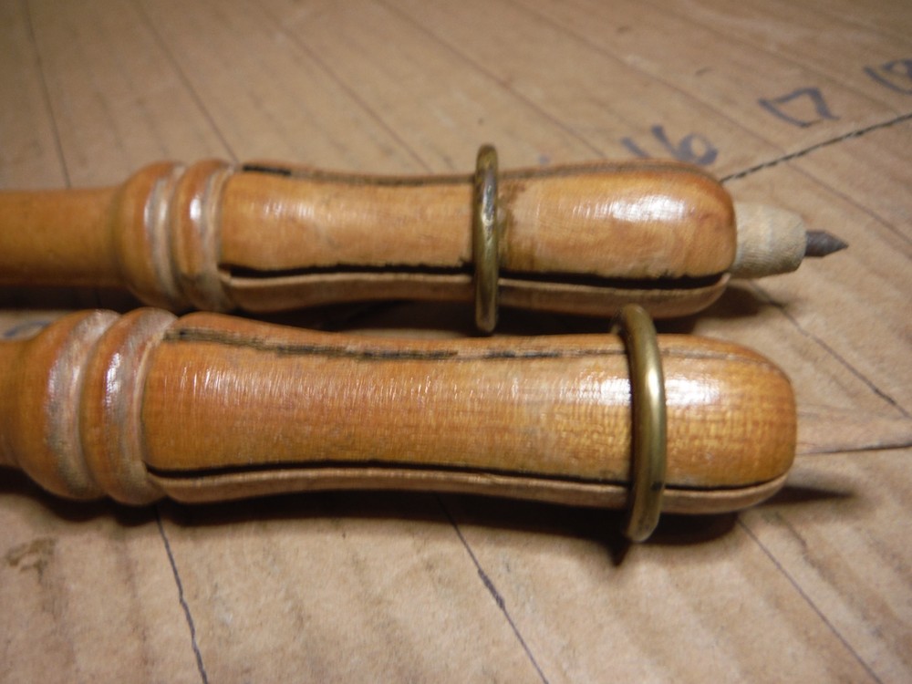 vintage wood compass