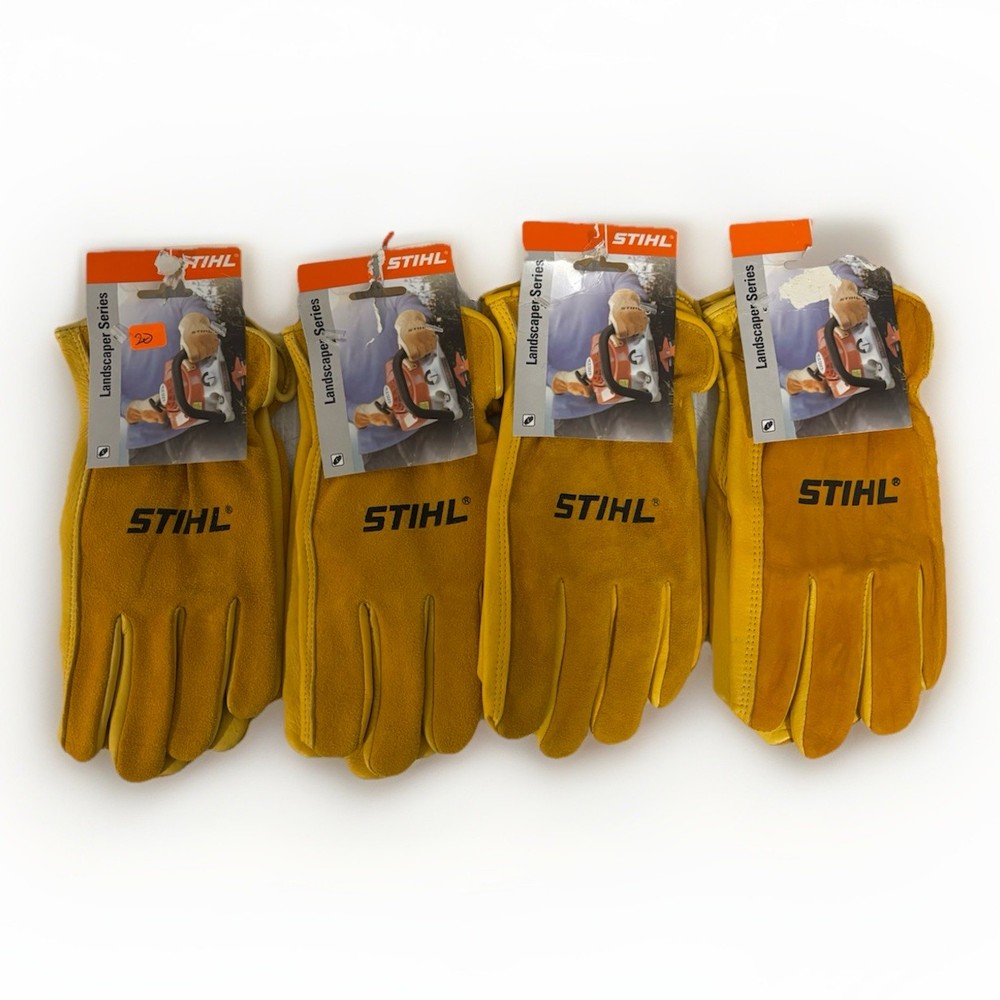4-Pack STIHL Landscaper Work Gloves Large Heavy Duty L