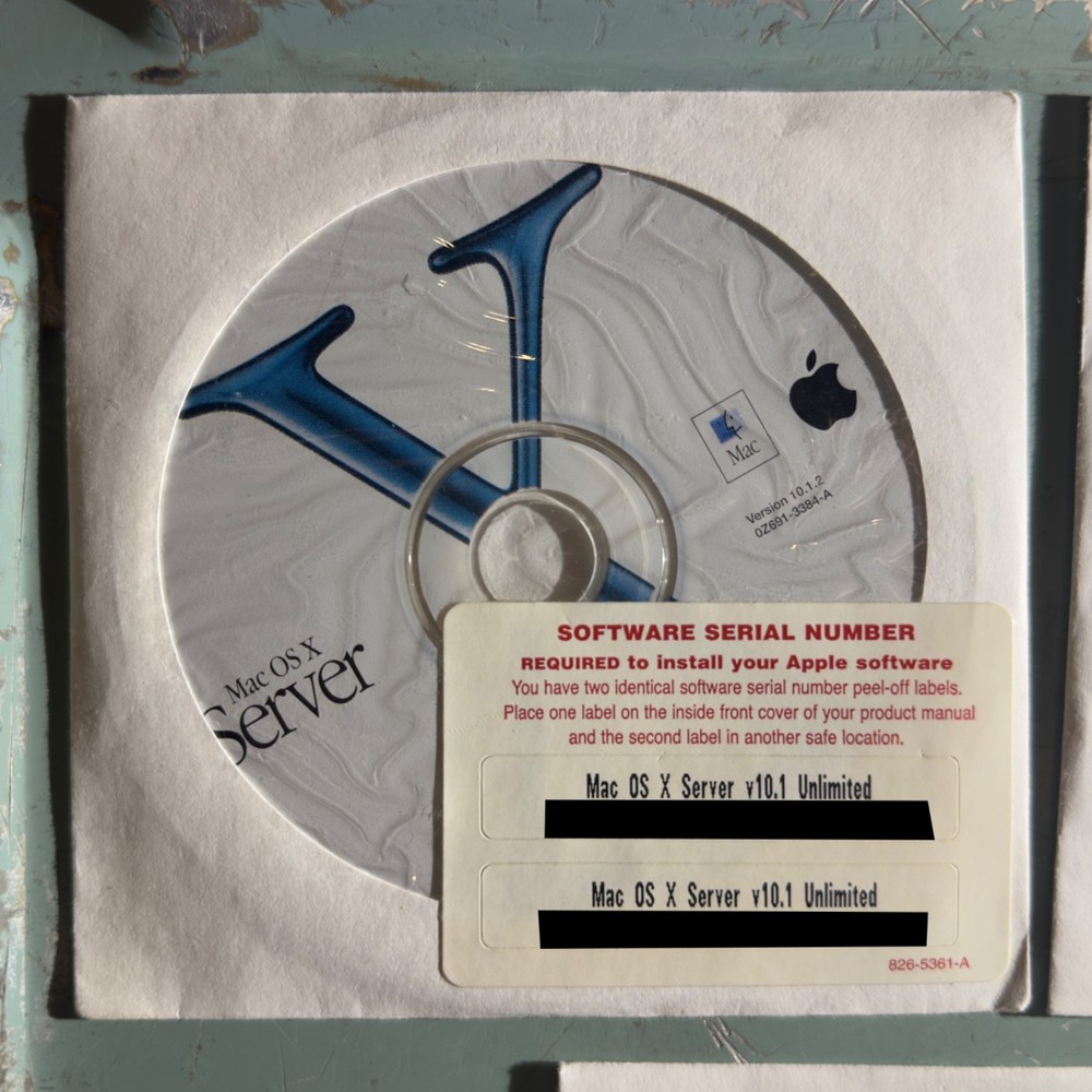 Apple Mac OS X Server 10.1 Unlimited for Macintosh Server G4 with WebObjects 5.1