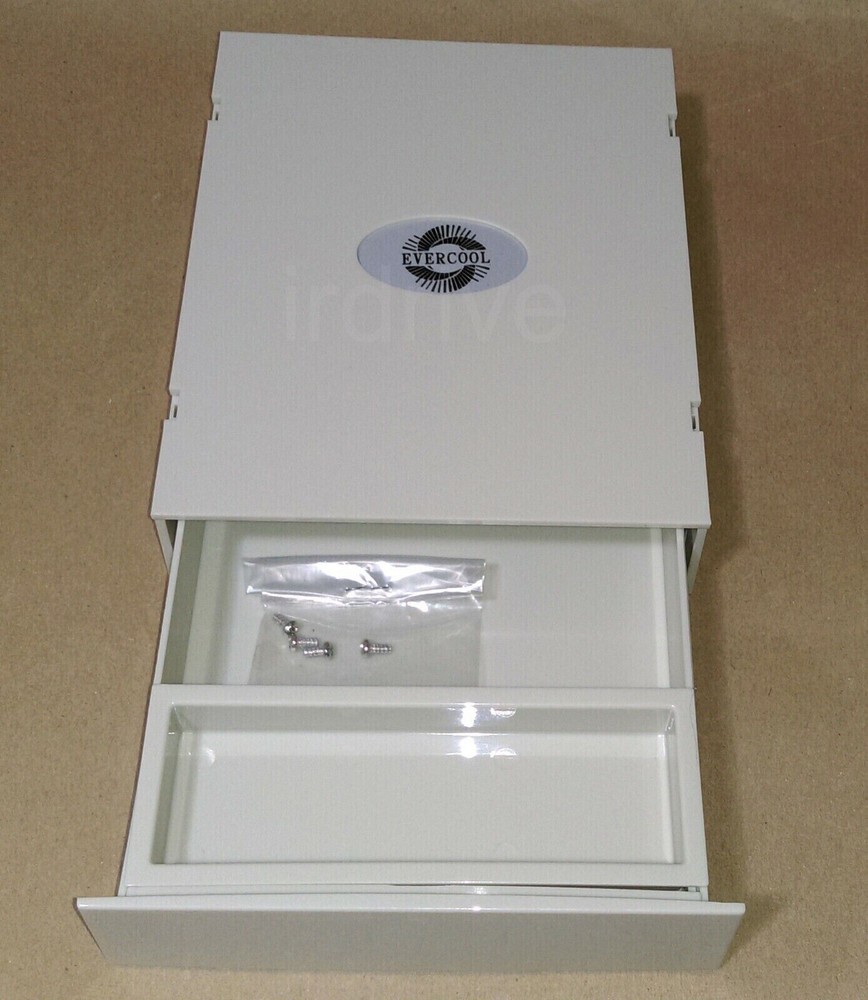 Evercool Desktop PC Case 5.25" Drive Bay Beige Panel Storage Drawer BOX-MK-WH