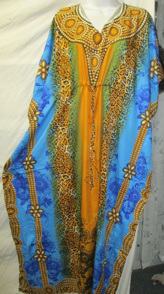 Boho  Caftan Batwing new Printed Crepe caftan top/poncho