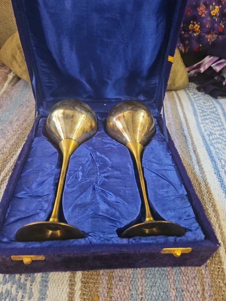 vintage wine goblet