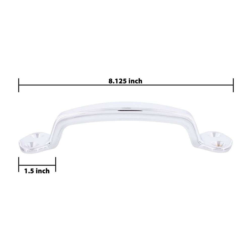 United Pacific 10960 Chrome Grab Handle Set, Easy Install - 1 Handle & Hardware