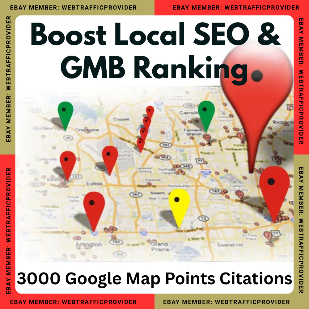 Map Points Citations for GMB Ranking | Local SEO Boost 1000- 3000 Points