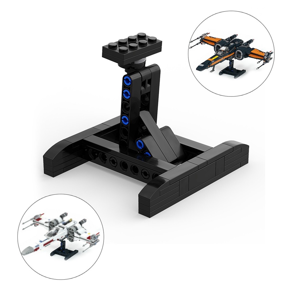 MOC Display Stand for Spaceship Models Collection Showcase