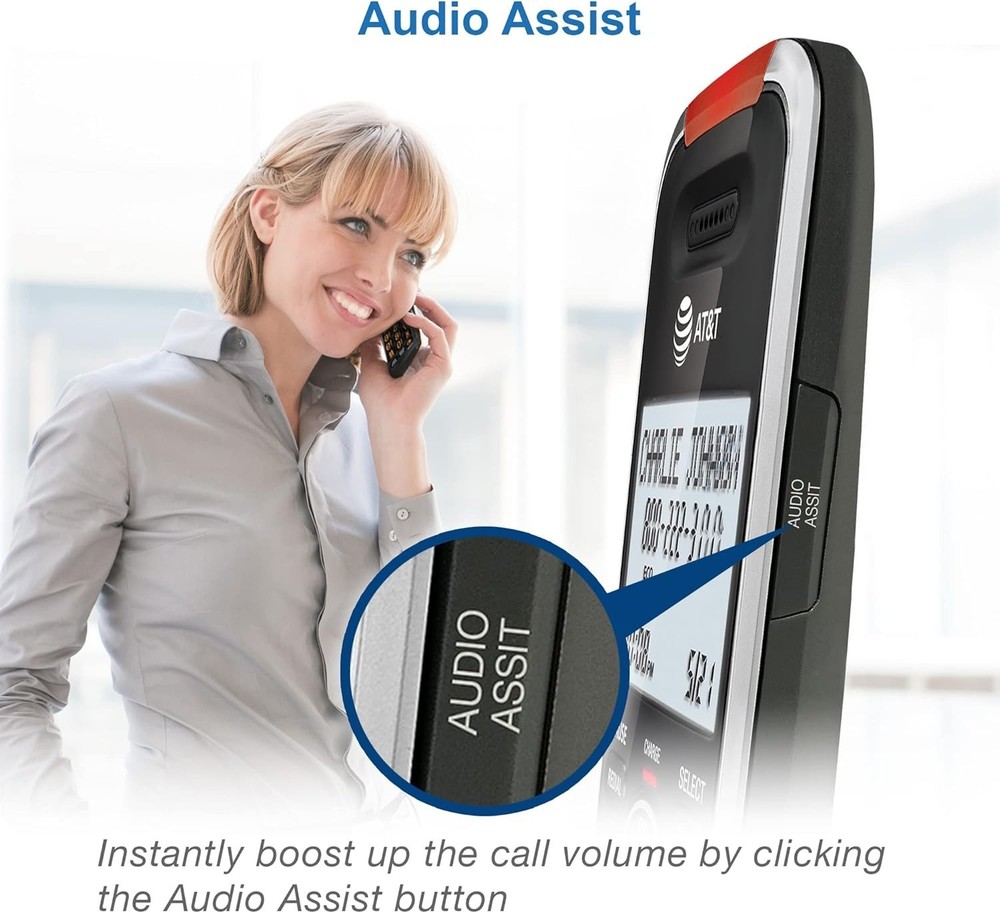 Cordless Home Phone System with Digital Answering and Conference Call Capability