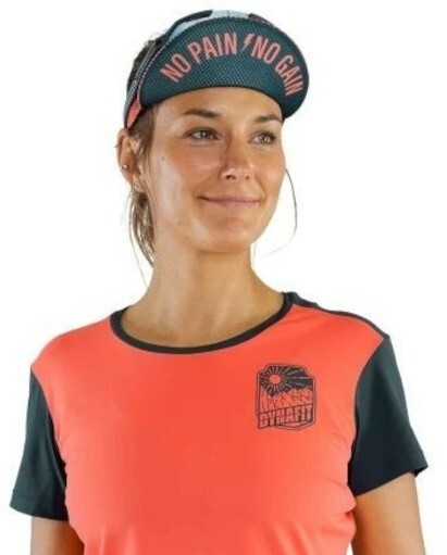 DYNAFIT alpine graphic visor cap logo hat stretch ultralight foldable quick dry